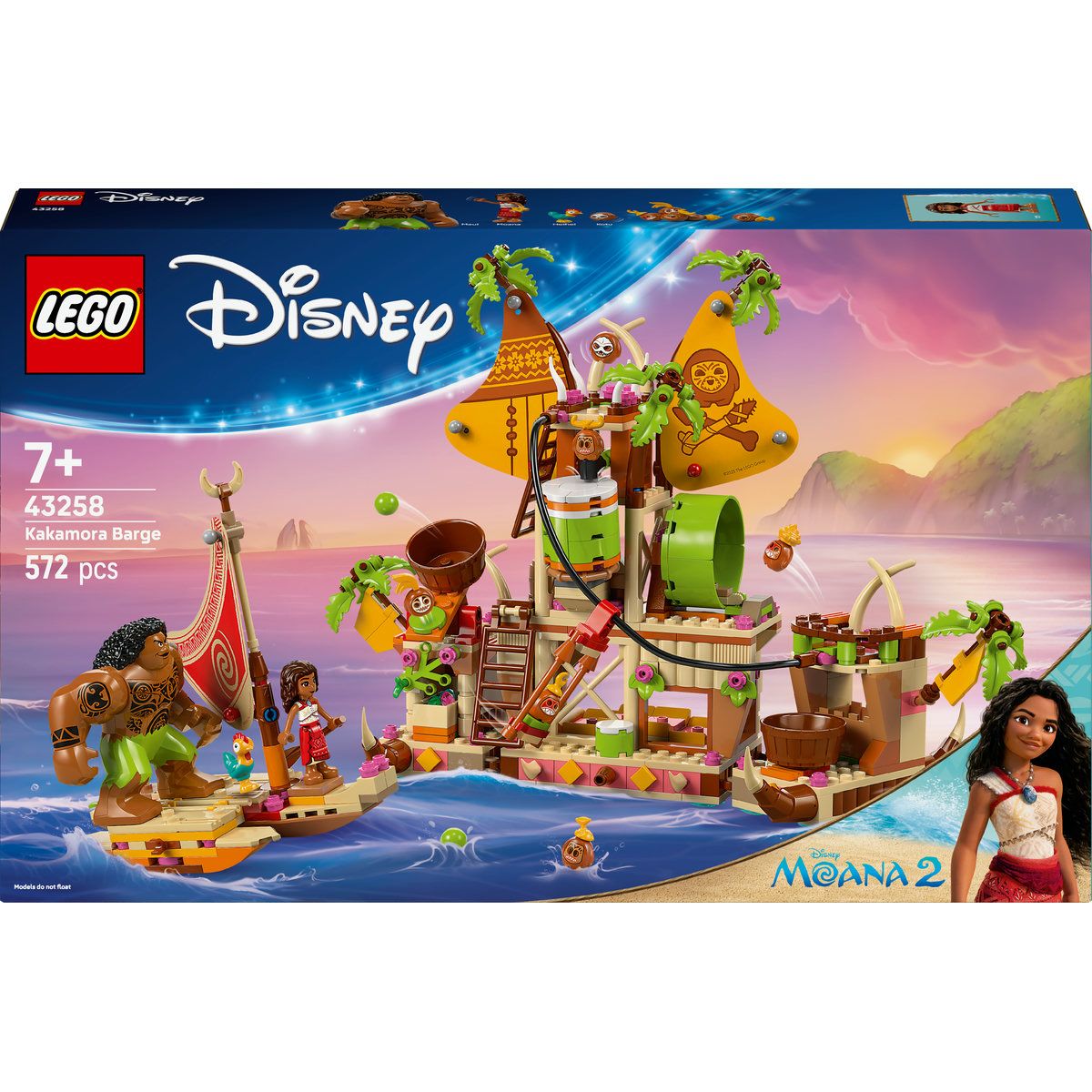 LEGO® Disney Moana 2 Kakamora Barge, Toy Building Set 43258 | Shop
