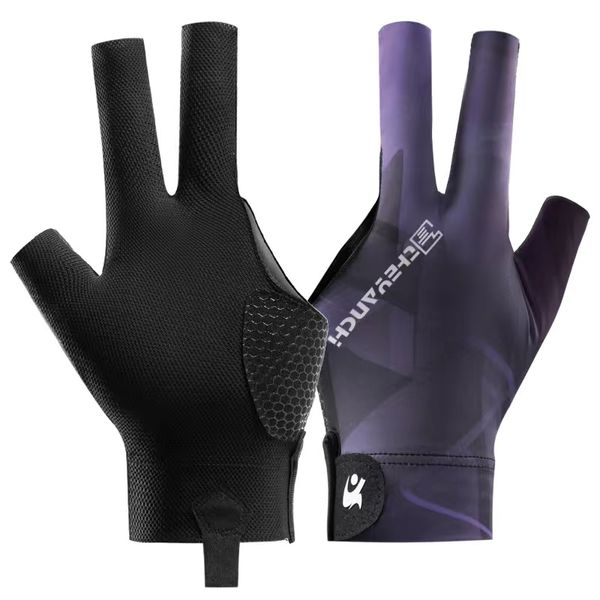 Anti-Slip Professional Pool and Snooker Glove - Purple