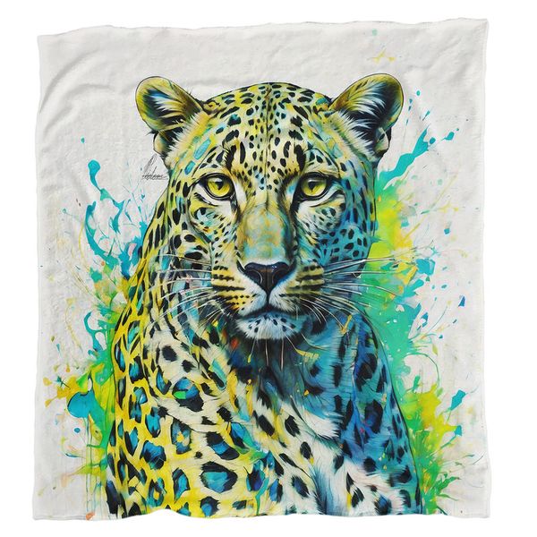Panthera Pardus Leopard Light Weight Fleece Blanket By Nathan Pieterse