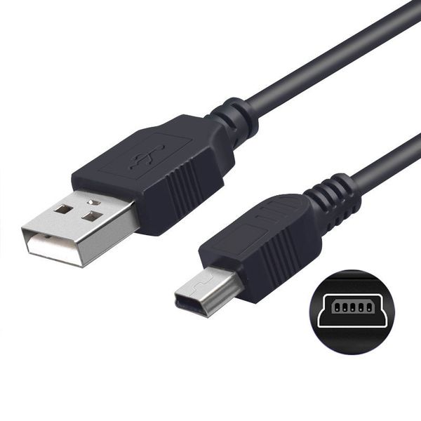 Baiouda Mini USB Cable Short USB 2.0 to Mini-B 5-pin data charger cable