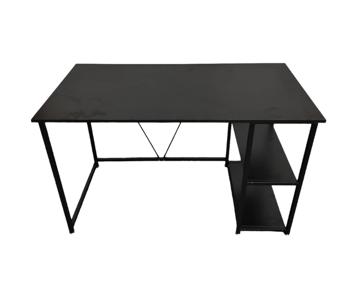 Urban Simplicity Study and Computer Desk with Dual Lower Shelves