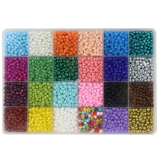 Craft Bead Necklace Bracelet Set Of 24 Different Beads | Shop Today ...