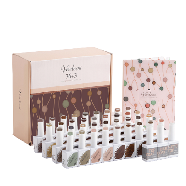 Vendeeni 36 Colours &amp; 3 Gels with classic colour chart Set 7