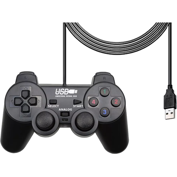 Vibration USB Wired Vibration Game Controller for PC