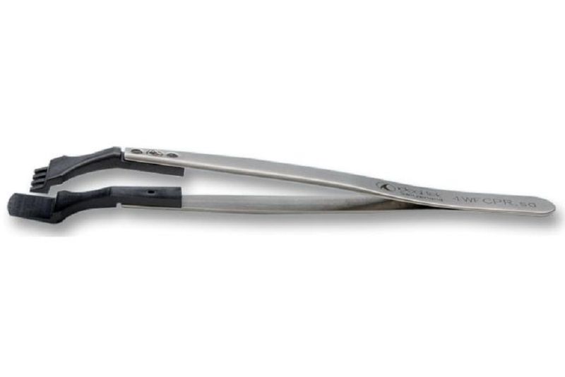 Ideal-Tek (4WFCPR.SA) Tweezer, Wafer, Stainless Steel Body