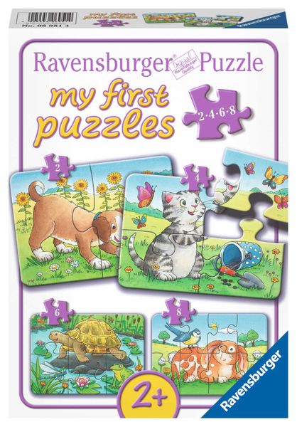 Ravensburger My First Puzzle Cute Pets 2-4-6-8 Piece Puzzles