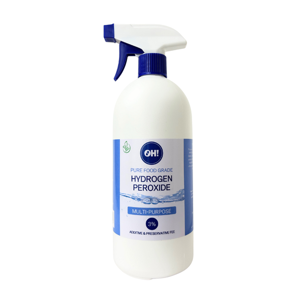 Hydrogen Peroxide 3% Pure Food Grade 1000ml Trigger