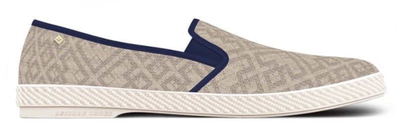 Rivieras Monogram Slip On Navy