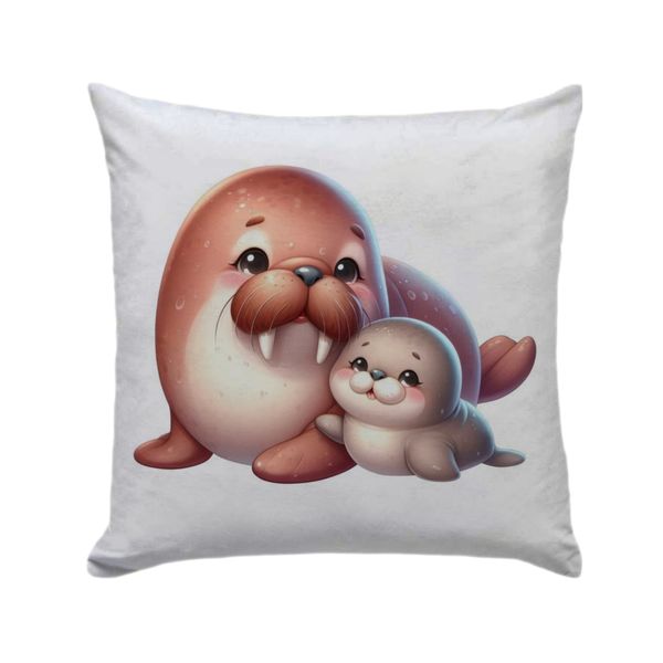 Walrus Decor Pillow - 30cmx30cm