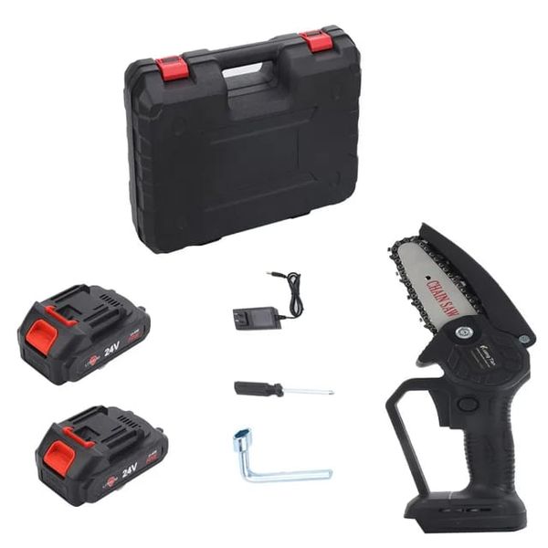 6Inch Mini Cordless Chainsaw Chargeable Handhled Pruning Saw-180W_Tool Box