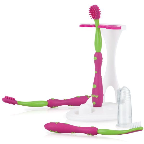 Nuby 4 Stage Oral Care Set - Girl