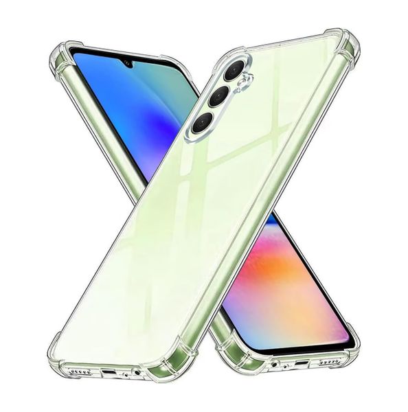 2 Pack Clear Case Compatible with Samsung A14 | Slim Fit Protective Cover