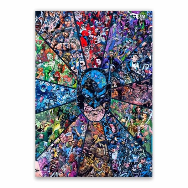 Batman Villain Collage Poster - A1