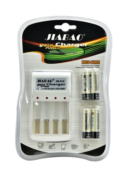 2 Pieces AA Batteries 600mAh and charger for AA/AAA Rechargeable Batteries