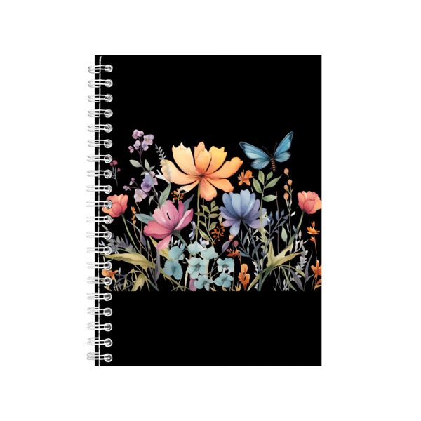 Wild Flowers 13 A5 Notebook Spiral Lined Trendy Notepad Idea 396