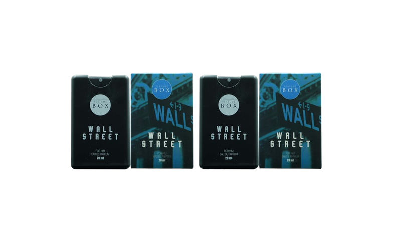 Perfume Box Wall Street For Him Cologne Pocket size Set of 2