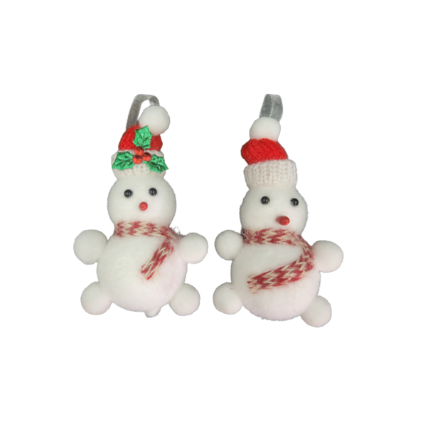 Christmas Hanging Snowman Pack of 2 - Red