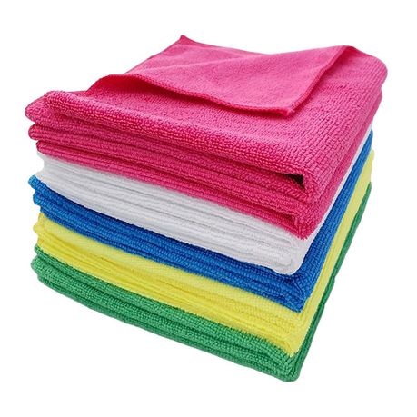 Multicolour Microfibre Multi-purpose Cloth, Pack of 50