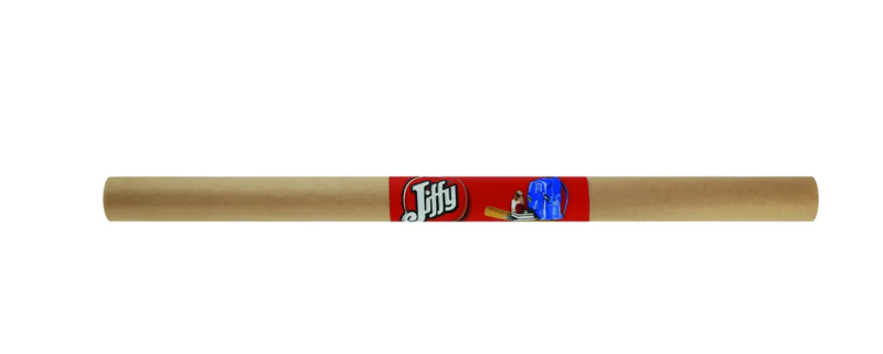 Jiffy - Brown Narrow Ribbed Kraft Roll 480mm x 3m @ 40gsm (Sleeved) x 4