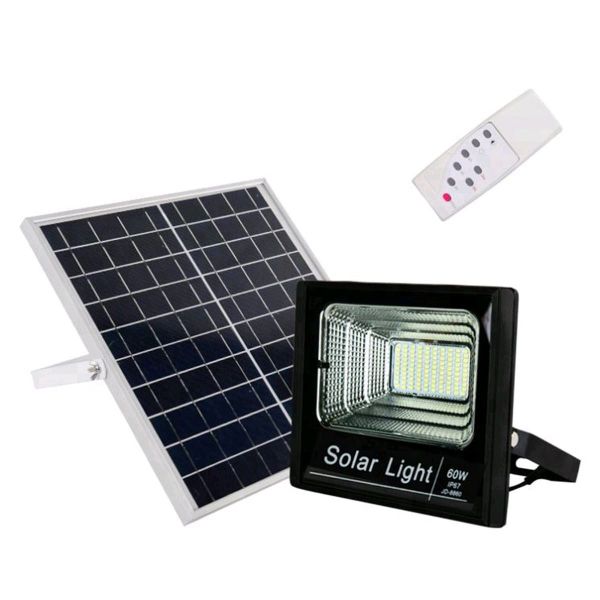 LED Solar Flood Light With Remote Control - 60W