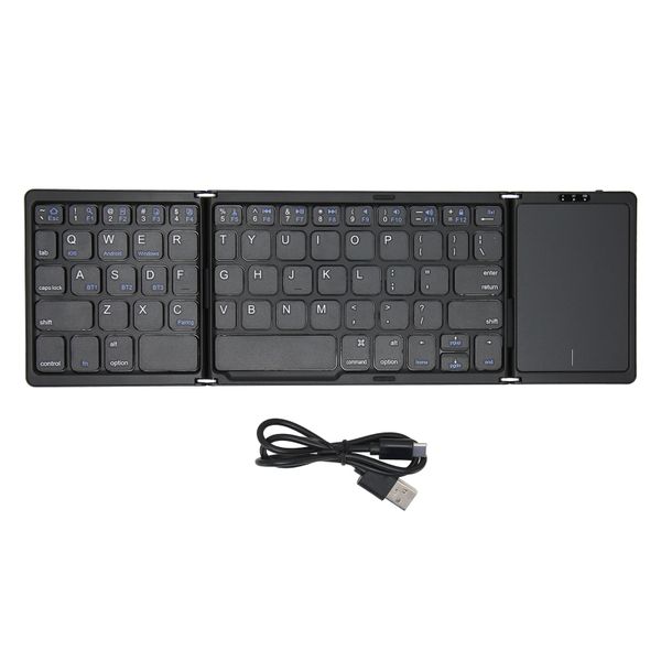 Foldable BT Keyboard Full Size, Touchpad