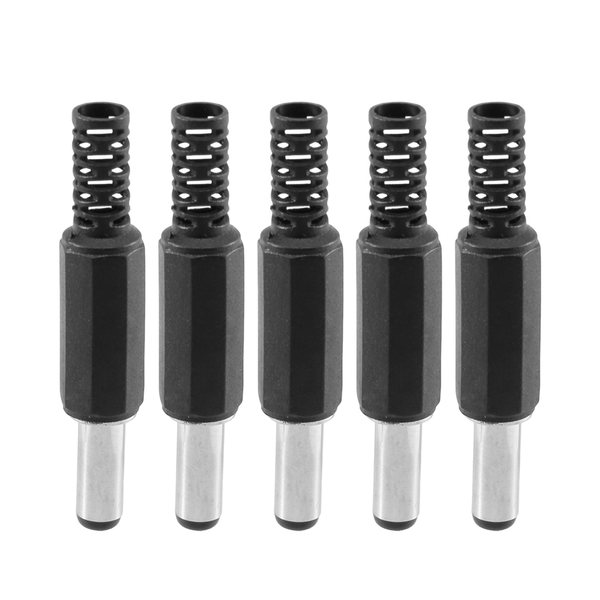 5Pcs 5 5Mm X 2 5Mm Male Jack Dc Power Adapter Adaptor Connector