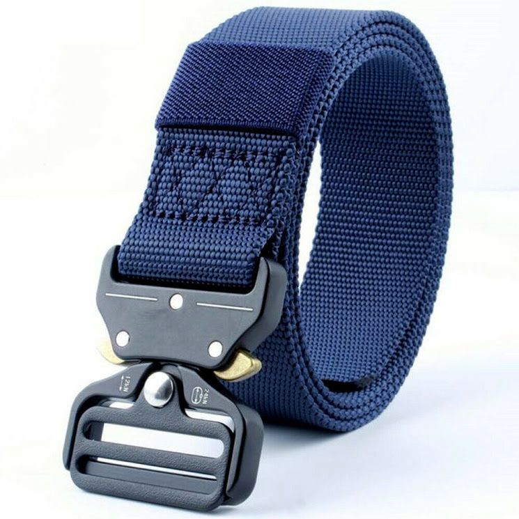 Tactical Nylon Waist Belt Army Quick Release Buckle BeltBlue Buy