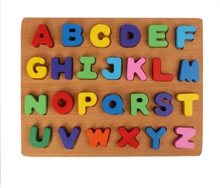 Kids Alphabet Learning Wooden Puzzle - Upper Case