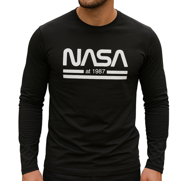 Men's Long Sleeve Top- Nasa