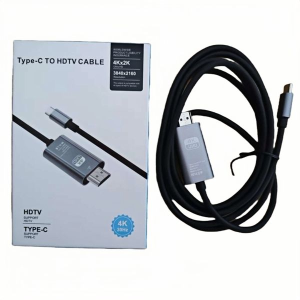 Licer Type C/USB C to HDMI 2.0 Display Converter Cable UHD 4K 30Hz 2M