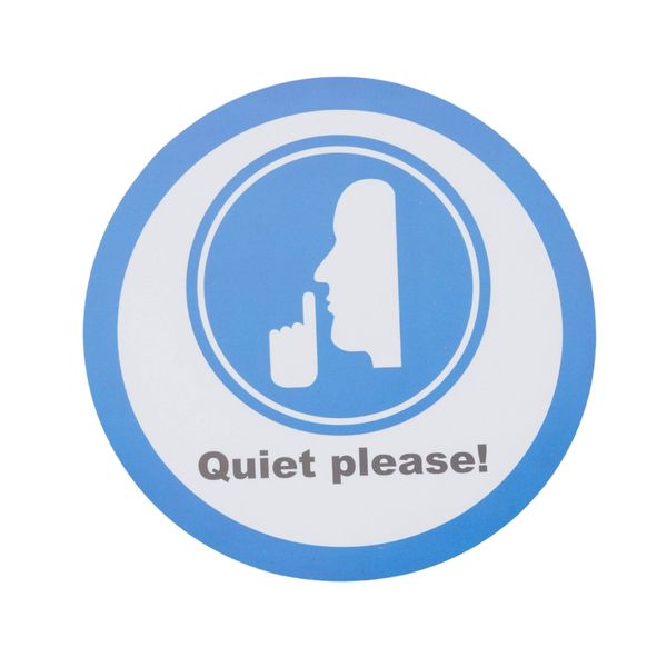 Warning Be Quiet Sticker