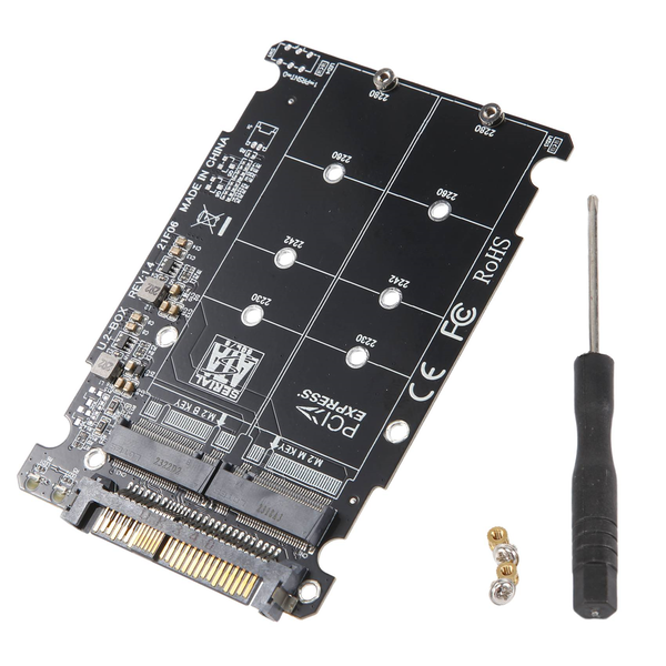 2 in 1 M.2 NVMe SATA U2PCB M.2 NVME SSD Key M Key B SSD to U.2