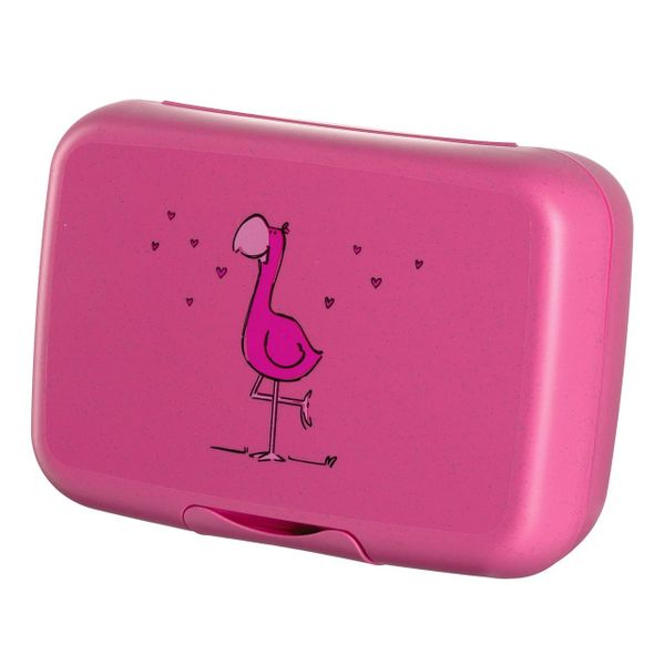 Leonardo Lunchbox for Children: BPA-Free BAMBINI Pink Flamingo