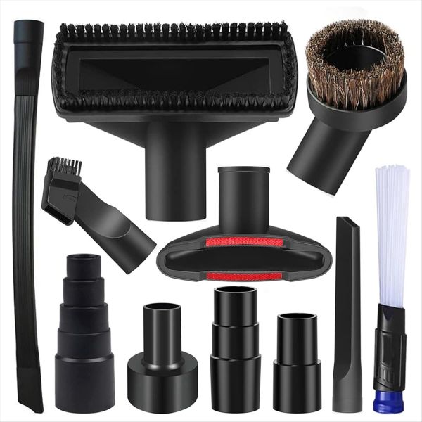 11 Pcs Vacuum Attachment Kit Wet Dry Plastic Vacuum Compatible with None
