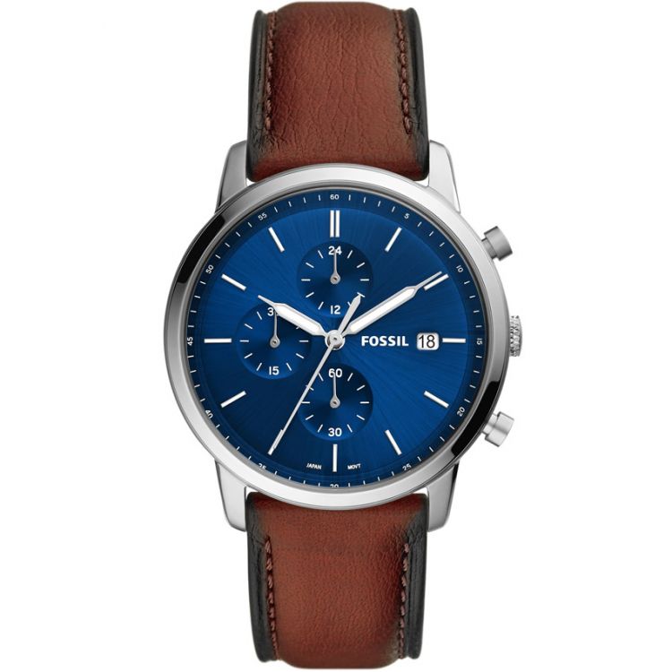 Fossil Minimalist Chronograph Luggage Eco Leather WatchFS5850 Shop Today. Get it Tomorrow