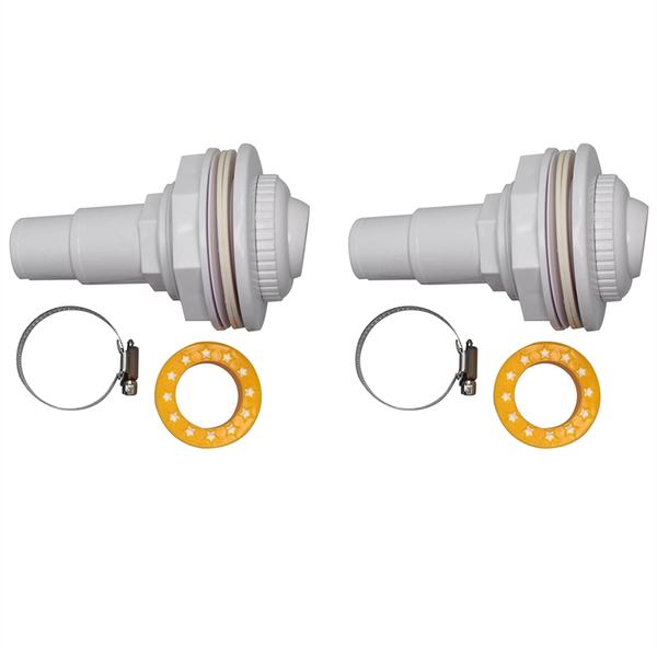 Water Inlet Outlet Fittings With Clip Threaded Tape Swimming Pool