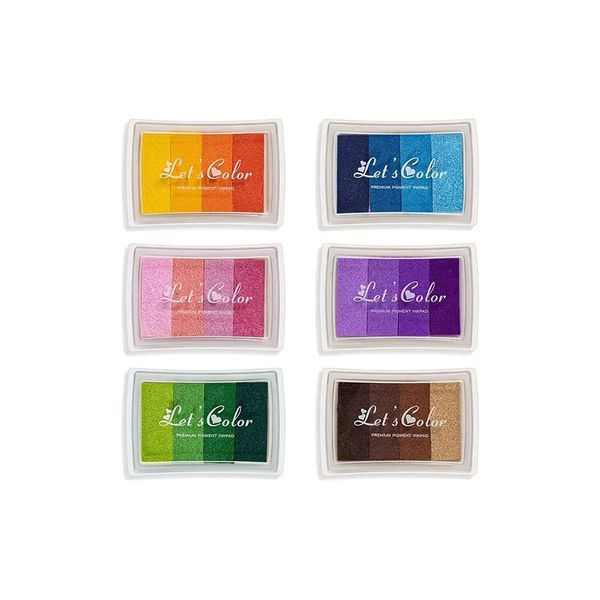 Trocraft Colorful Gradient Stamp Ink 6pc