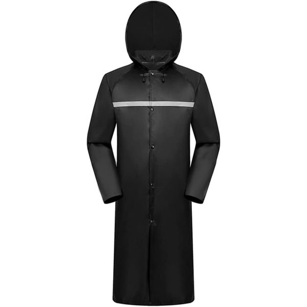 Rain Coats for Adults with Hoods Reflective Long Waterproof Windbreaker