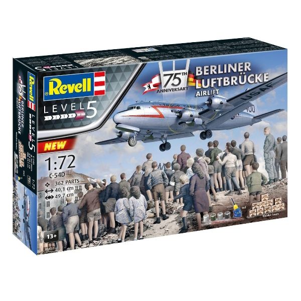 Revell 1/72 75th Anni. Berliner Luftbrücke Model Kit w/paints, glue &amp; brush