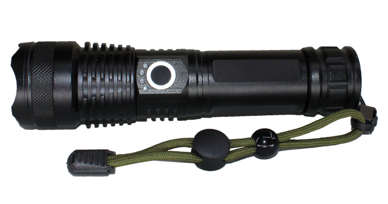 9000 Lumen Rechargeable Tactical Waterproof Aluminum Torch - 5 Light Modes