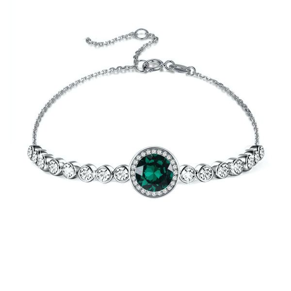 Civetta Spark Emma Bracelet - Swarovski Emerald Crystal