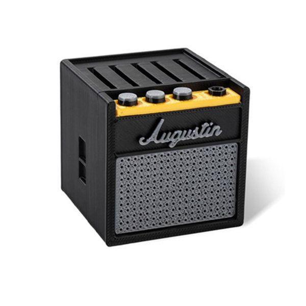 3D Printed Mini Guitar Amp Pick Holder - Stylish Box for 5pcs Guitar Picks