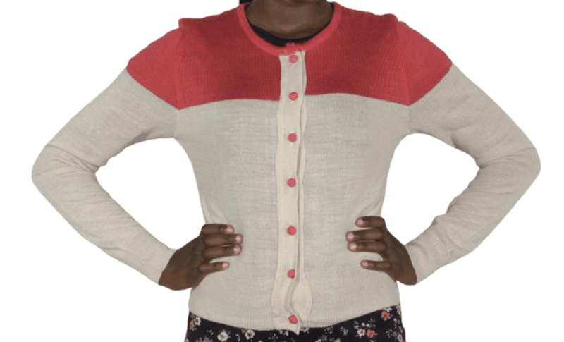 Women's Color Block Button-Front Cardigan