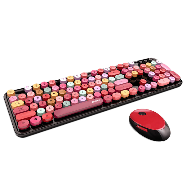 Wireless Keyboard &amp; Mouse Set (KB-001-Red)