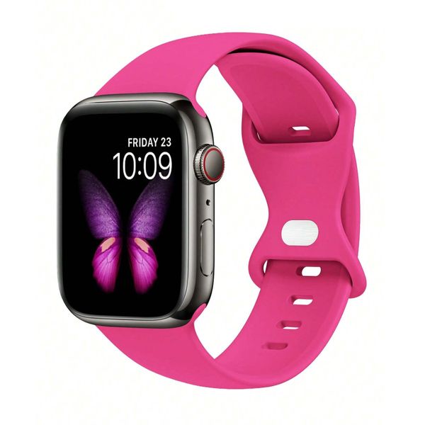 Compatible Strap for Apple Watch Barbie powder silicone sports strap42-49mm