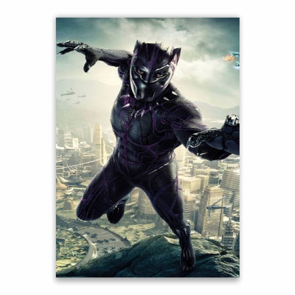 Black Panther In Action Wakanda Poster - A1