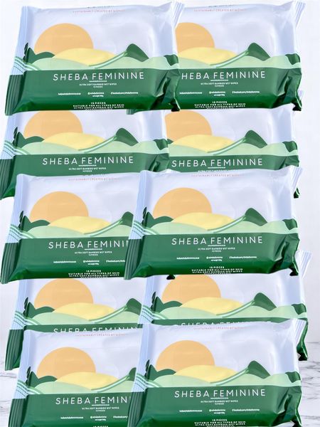 Sheba Feminine - 10 x 15 Biodegradable Intimate Travel Wet Wipes