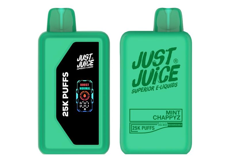 Just Juice Superior E-Liquid Dual Mesh 25K Puffs - Mint Chappyz (Pack of 5)