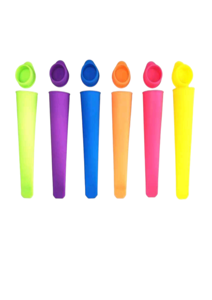 Silicone Ice Lolly Popsicle Mould 6 Set