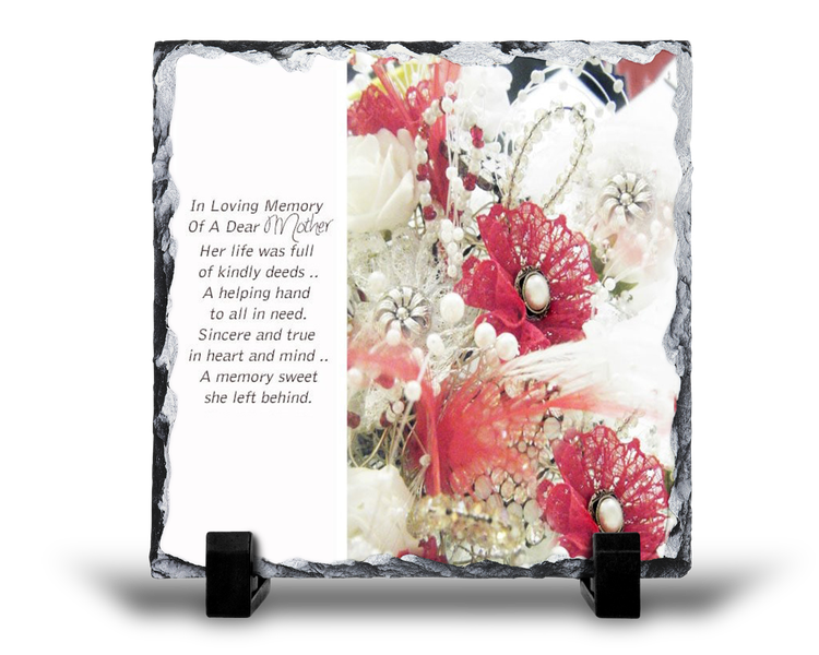 In Loving Memory Of A Dear Mother Remembrance Memorial Gift Rock Slate